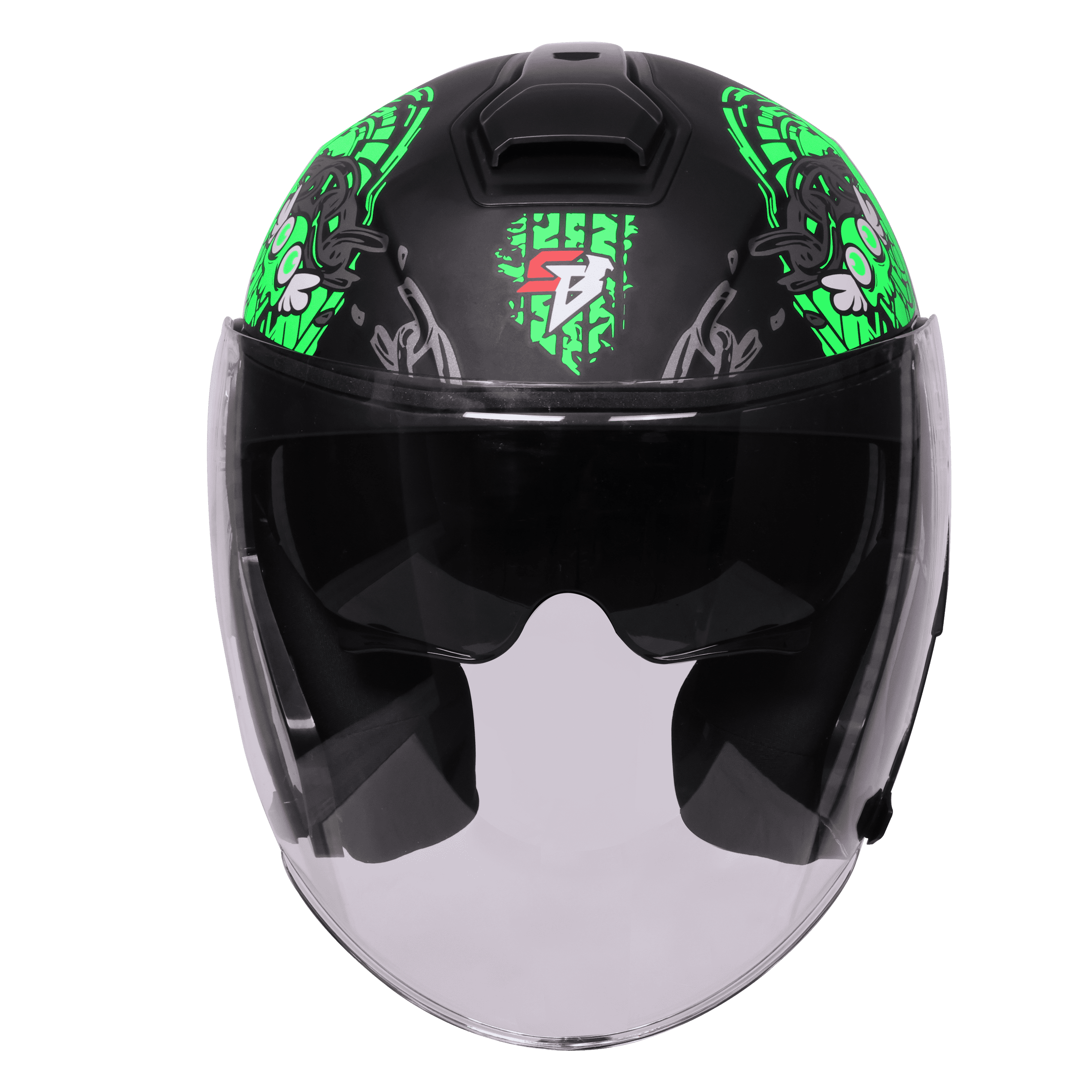 SBA-10 ISS MAD APE GLOSSY BLACK WITH GREEN